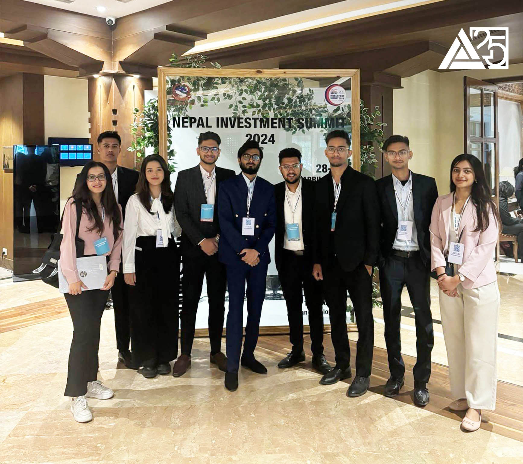 Students from Ace Undergraduate School volunteered at the ‘Nepal Investment Summit 2024’